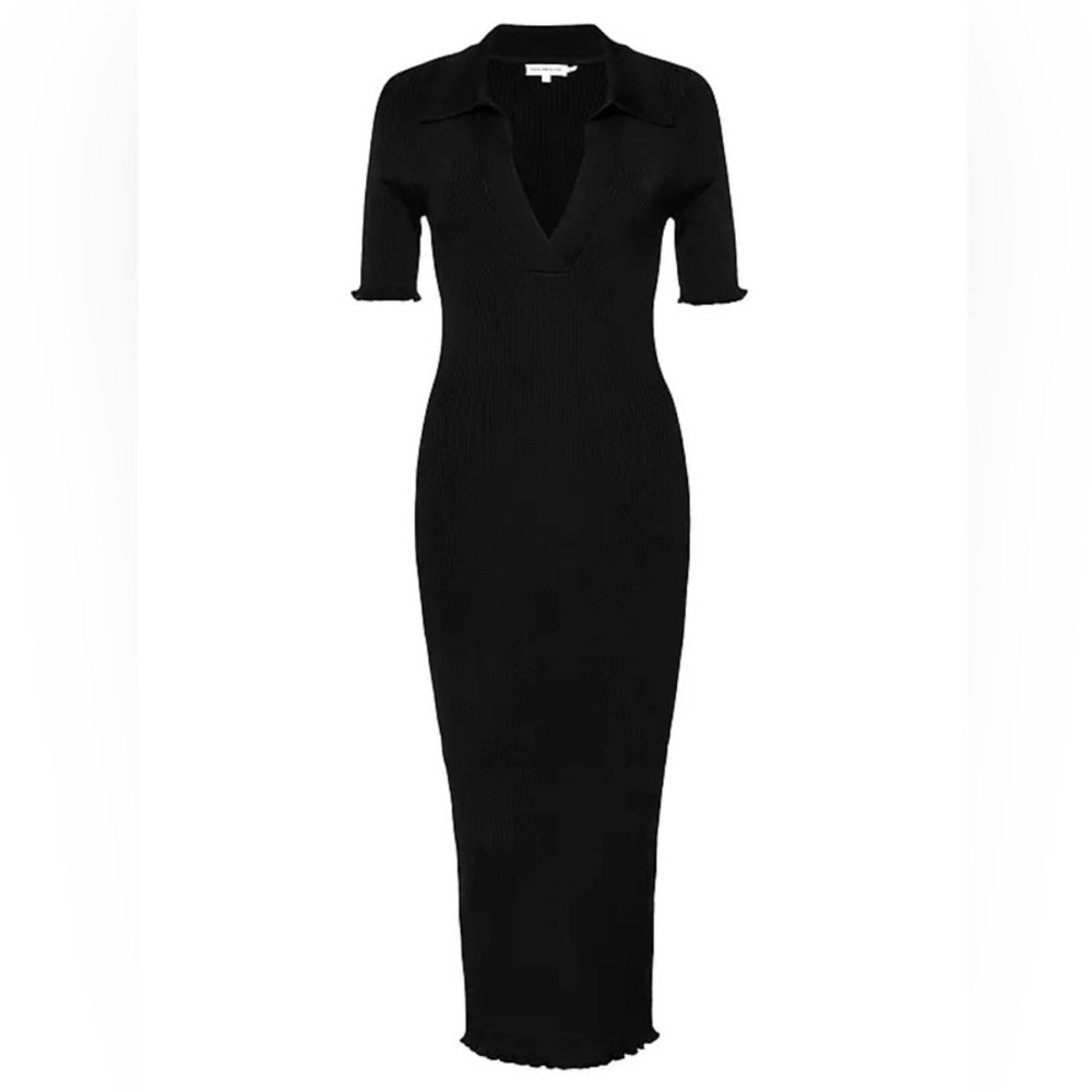 NWOT Good American Black Midi Dress, Size 3 (L)